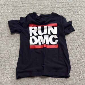 Old Navy Kids Black and Red RUN DMC Tee